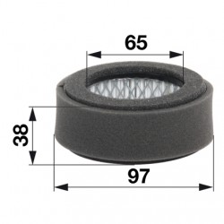 Vzduchový filter s predfiltrom okrúhly pre Robin - EH09
