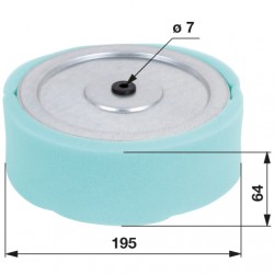Vzduchový filter s predfiltrom okrúhly pre Robin - EH63, EH64, EH65