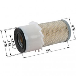 Vzduchový filter pre Toro: 33-1300, Kubota: 70000-1122.1 - Groundmaster, Reelmaster 216