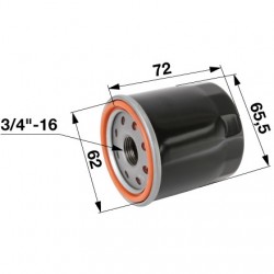 Olejový filter pre Robin -  49065-2057, 49065-2062, 49065-2071, 49065-7010, 4965-2078
