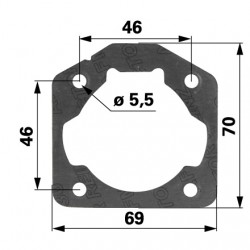 Tesnenie valca 503162103 pre Husqvarna 50, 51, 55, 55 Rancher