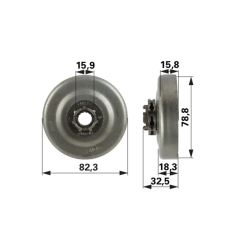 Reťazovka 26831, 3/8”-7 pre Husqvarna 61, 266, 268, 272, Jonsered 625, 630, 630 SUPER, 670